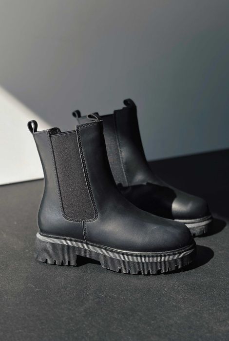 РОЗПРОДАЖ! БАЗОВІ ЧОРНІ ЧЕЛСІ, черевики 36-41 розміри