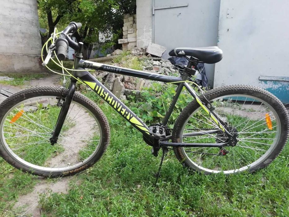 Велосипед 27.5" Discovery Amulet, чорно-жовтий (матовий)