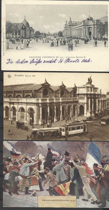 63 postais históricos, bastante antigos e Raros, com bons selos.