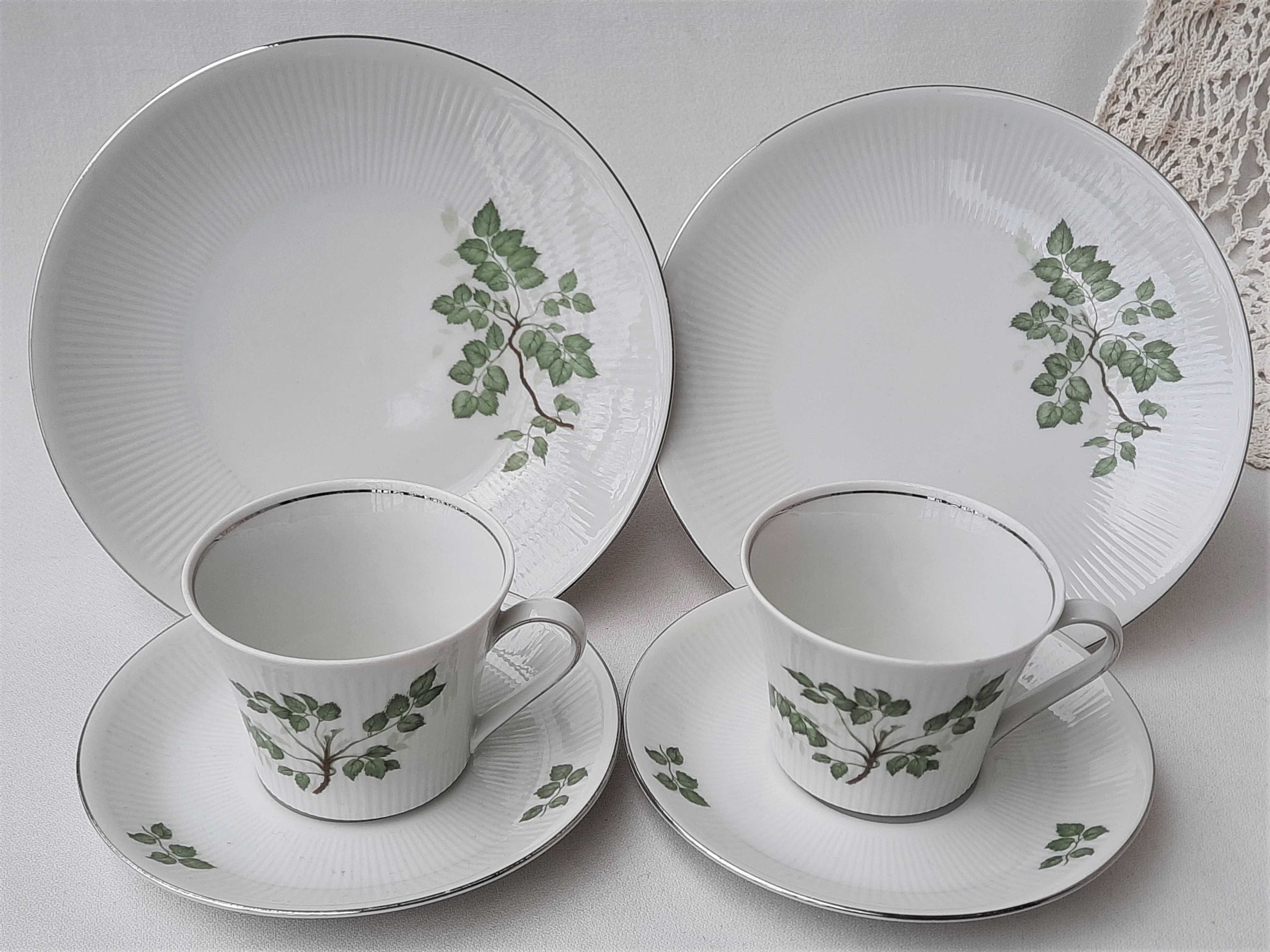 Stara filiżanka porcelanowa trio - 2 szt. + dzbanek - BAVARIA