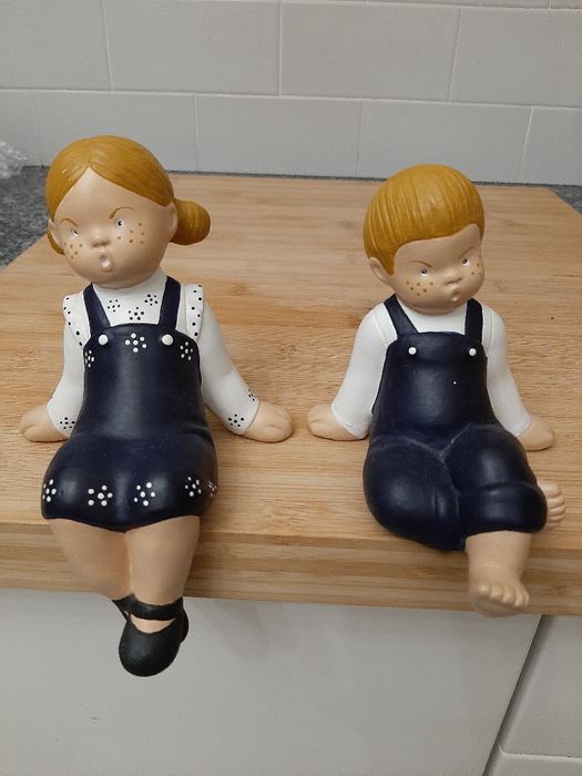 Conjunto crianças cerâmica