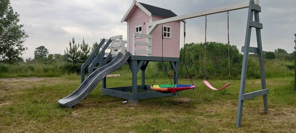 Domek dla dzieci plac zabaw domek z drewna
