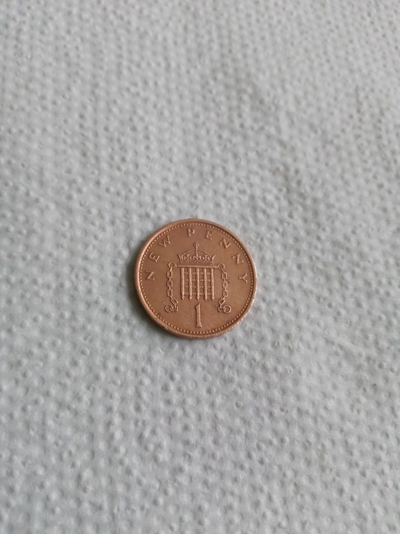 Sprzedam monete Elizabeth New Penny 1 z 1978r.  Cena 170zl