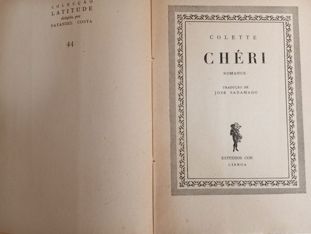Colette -Chéri (Tradução de José Saramago)