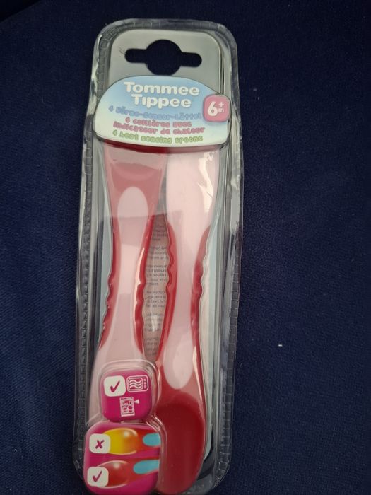 Łyżeczki z czujnikiem ciepła Tommee Tippee różowe