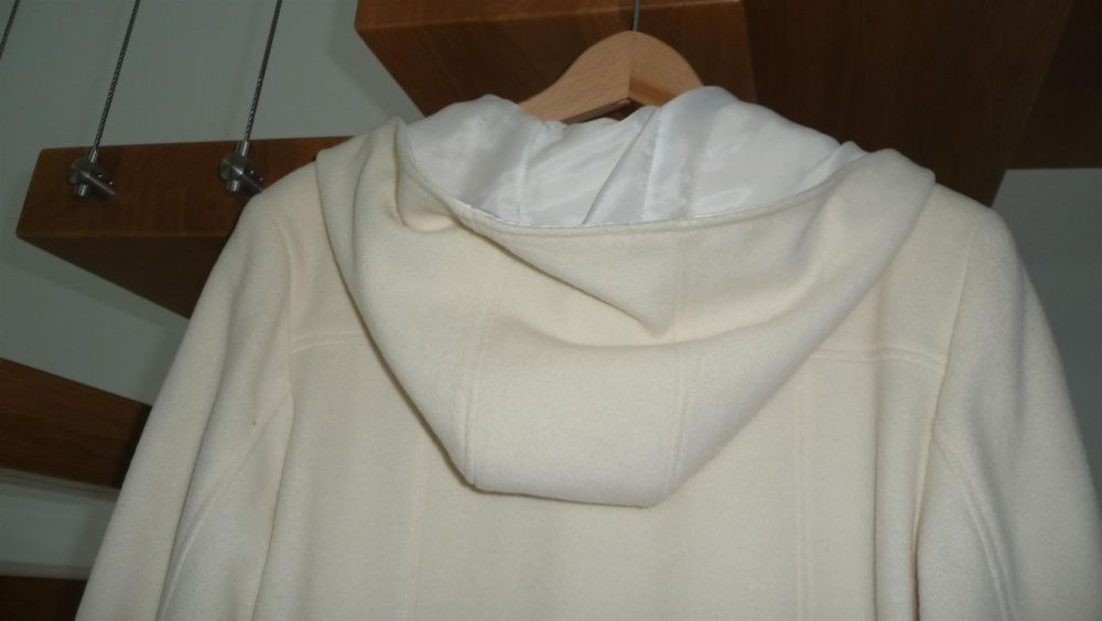 Płaszcz flauszowy kremowy - Orsay