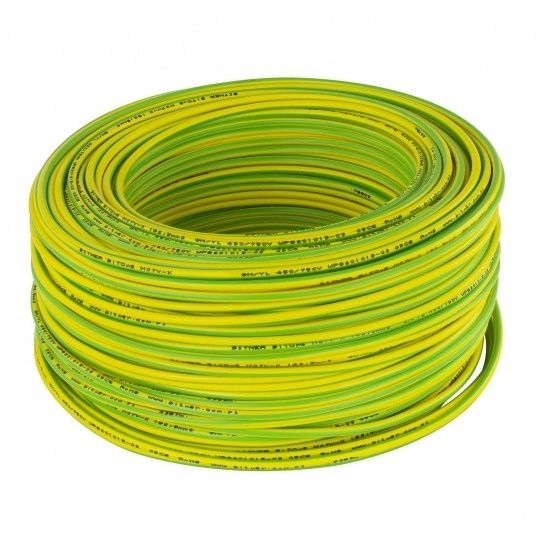 BiTNER H05V-K /LgY 1 500V żółto-zielony linka 100m
