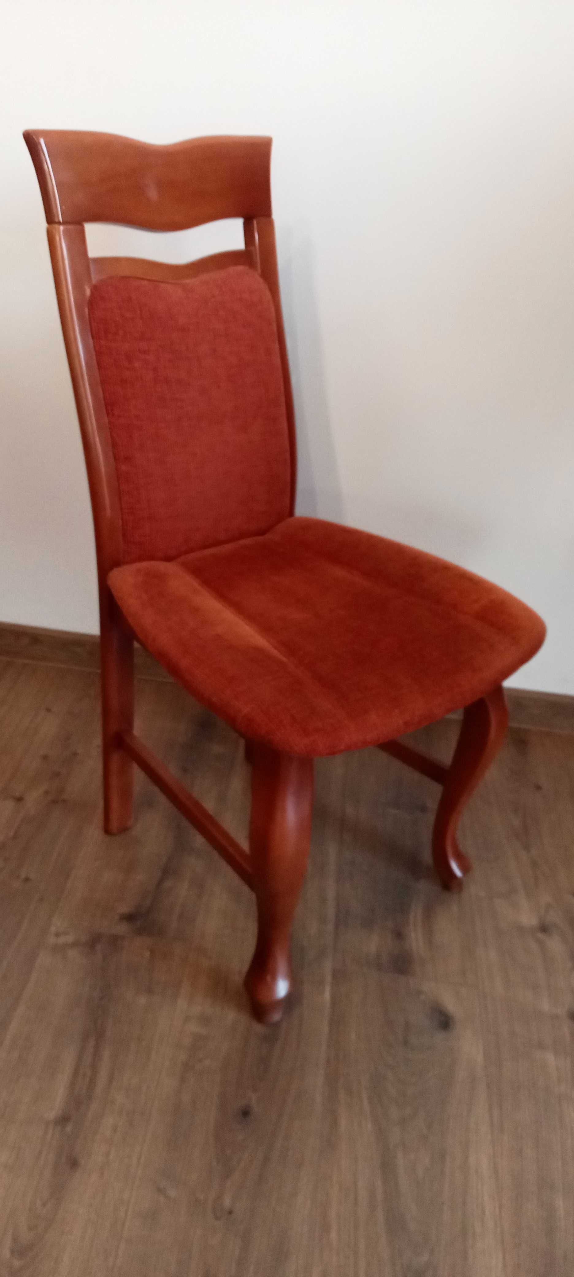 Krzesła drewniane, tapicerowane 10 sztuk