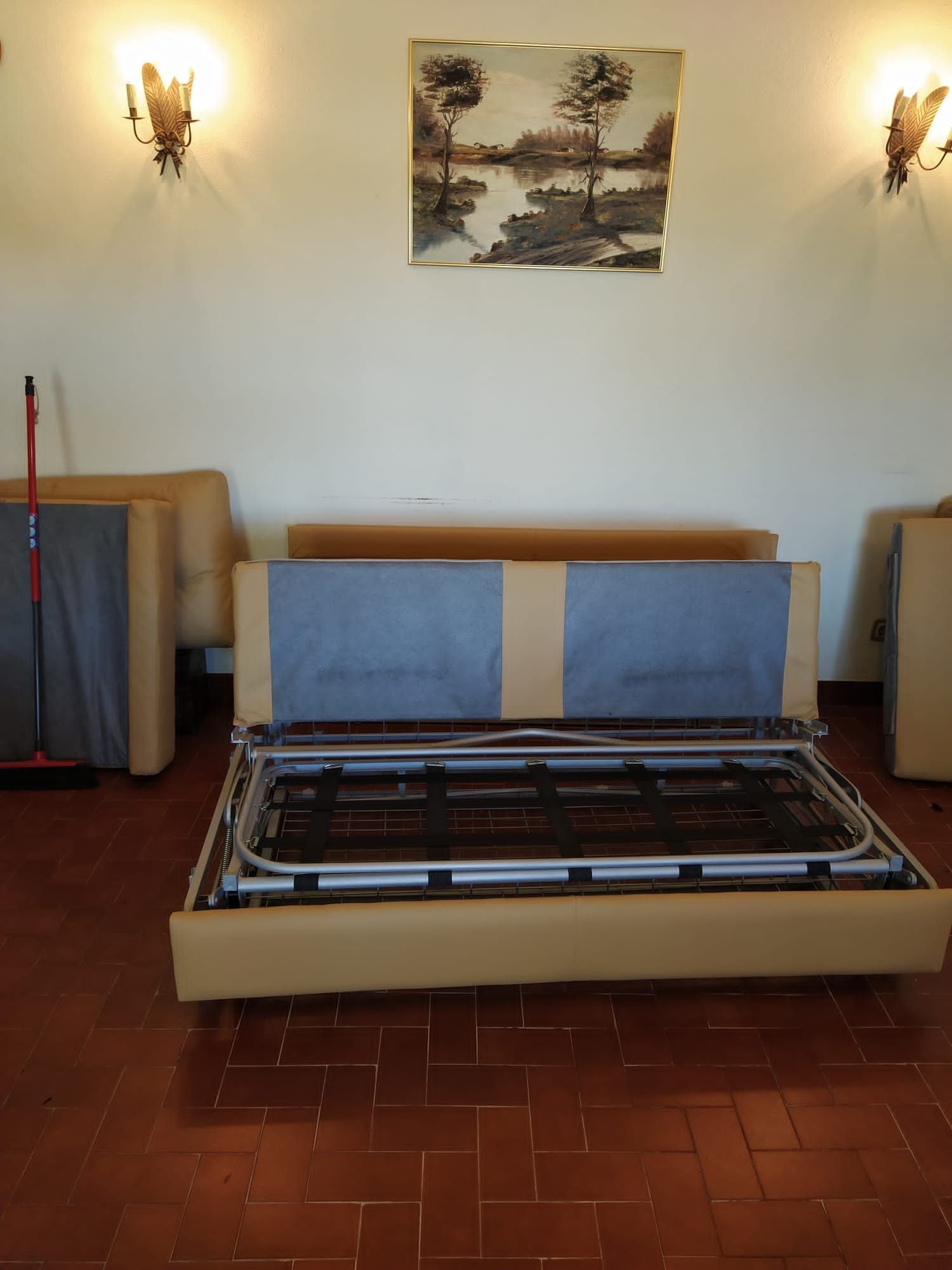 Sofácama impecável cama italiana de abrir tipo livro med. 2,00x0,98