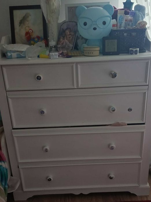 Meble do pokoju młodzieżowego białe (Bydgoska Fabryka Mebli)