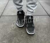 Air Jordan 4 czarno szare sneakersy męskie klasyczne sportowe 41-46
