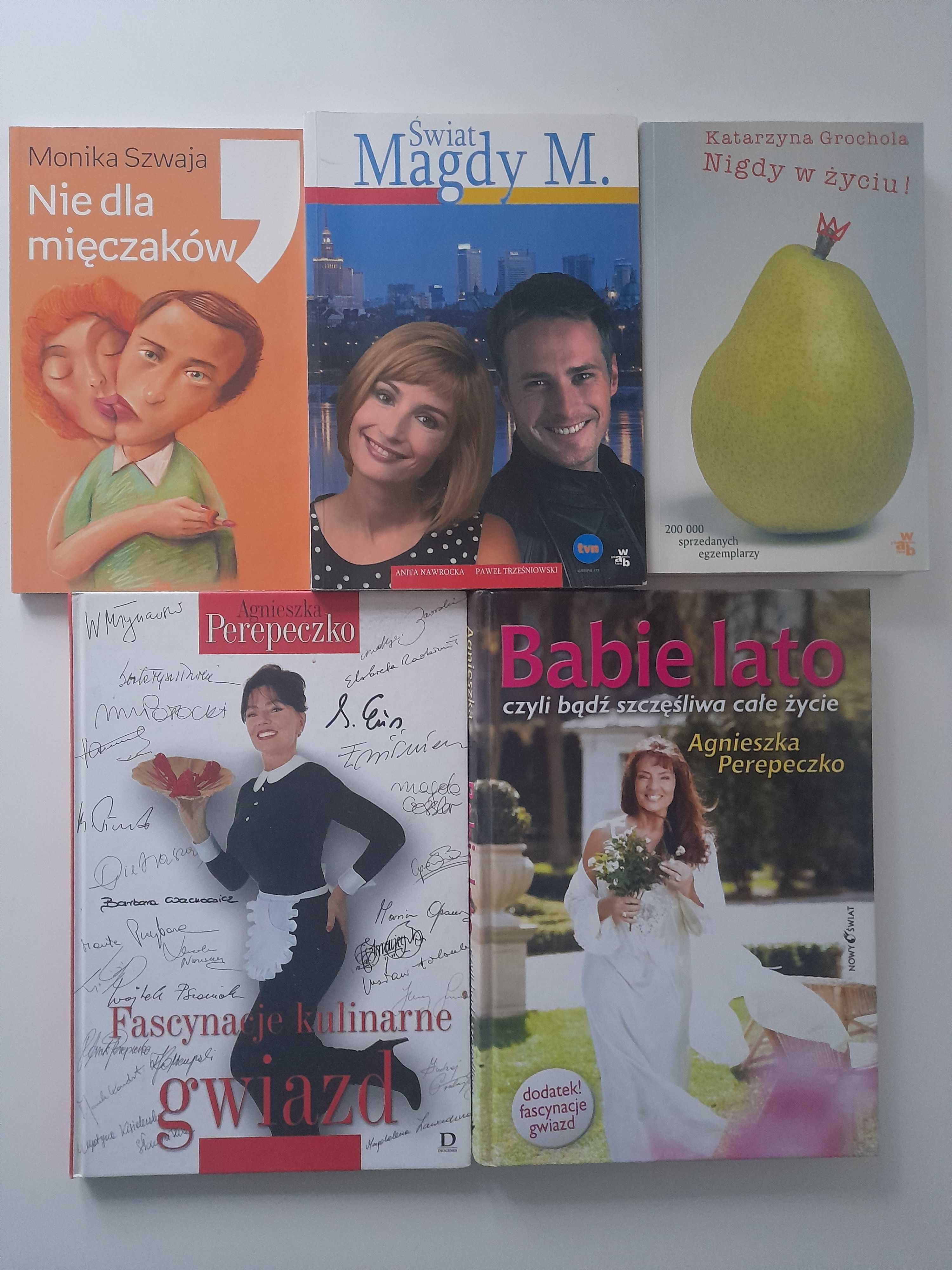 Literatura polska 5 książek Szwaja, Grochola...
