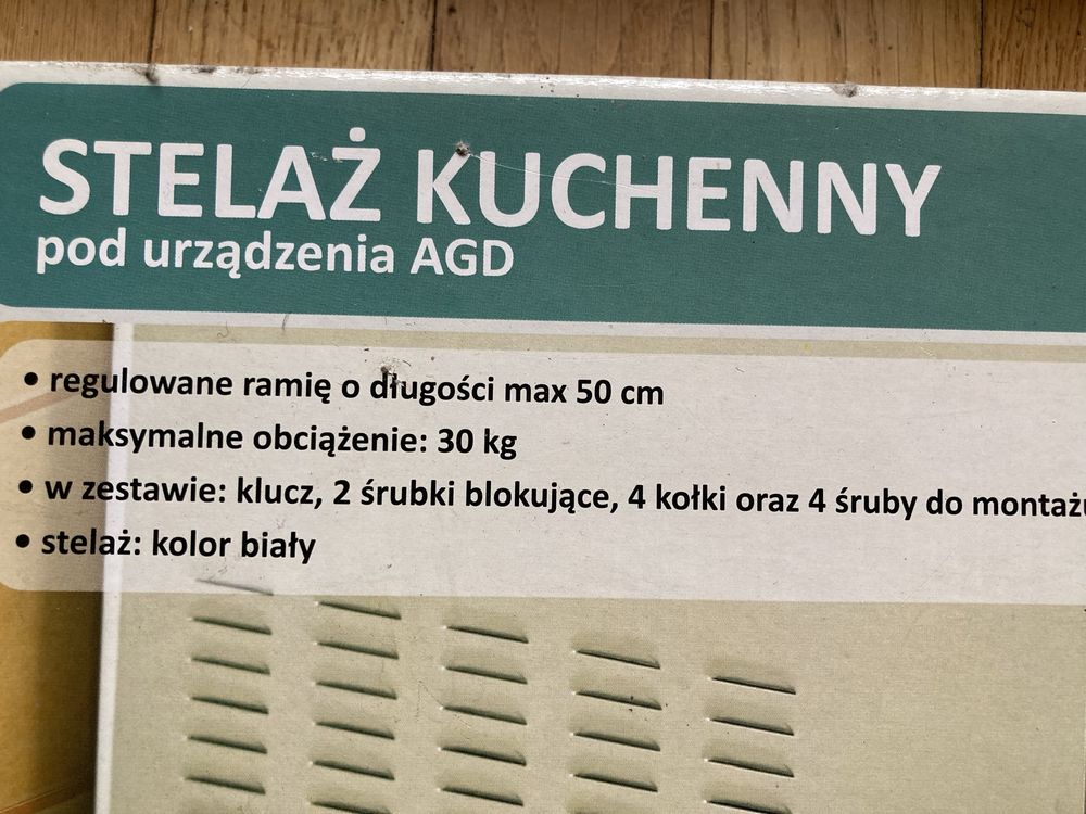 Nowy uchwyt ścienny, stelaż do zamontowania mikrofalówki - komplet