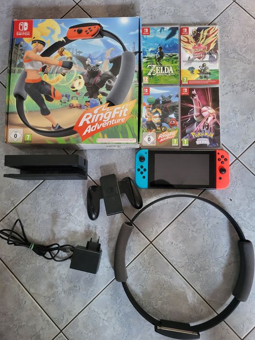 Nintendo switch + 4 gry