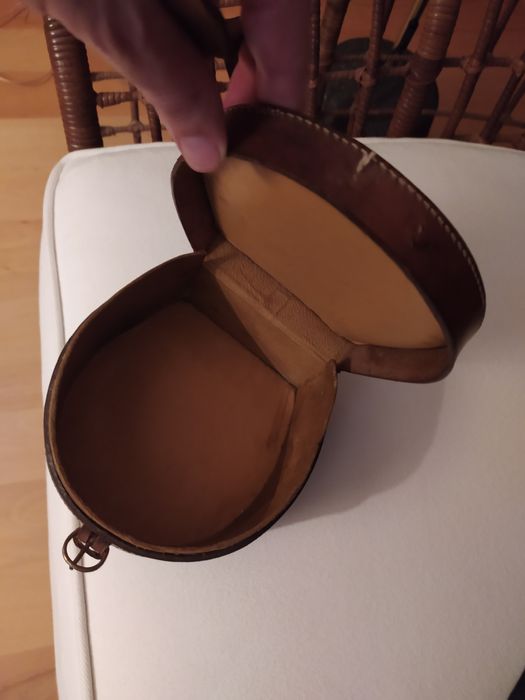 Mala em cabedal vintage original