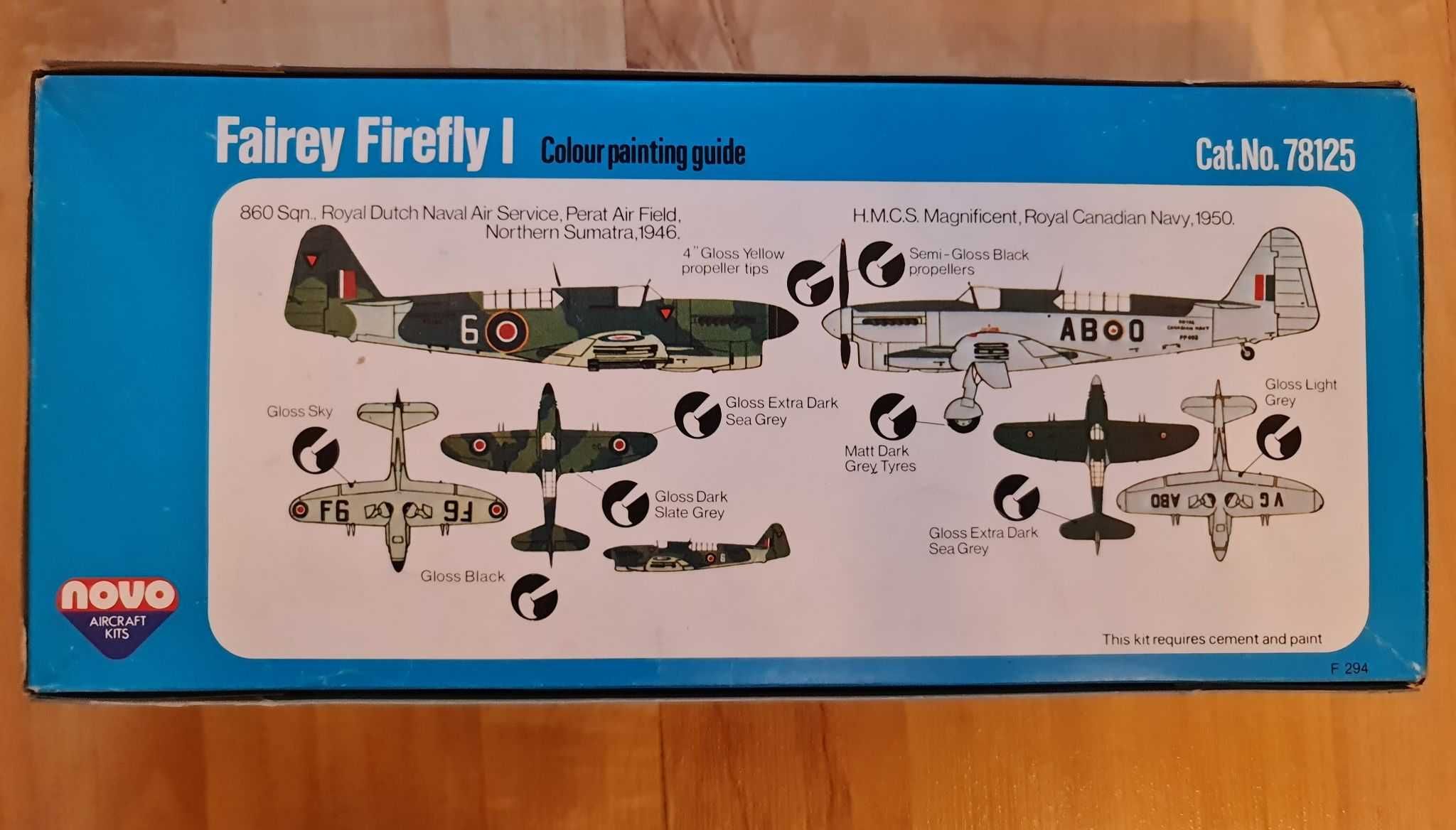 Model do sklejania Fairey Firefly MkI - Naval Fighter 1:72 Novo