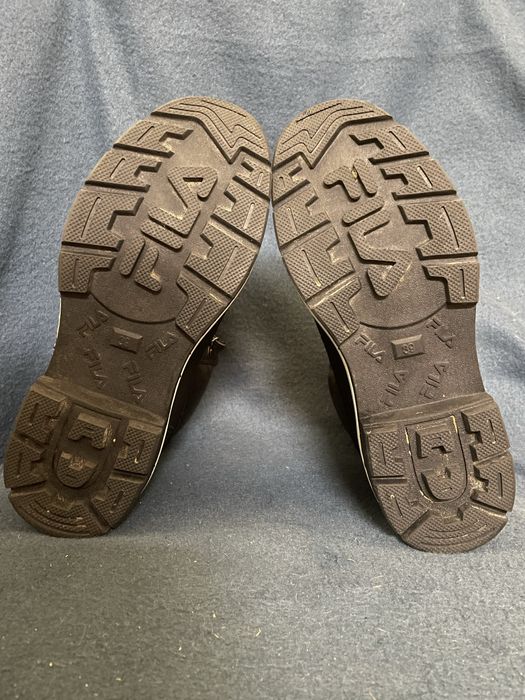 Кожанные нубук ботинки Fila. Оригинал. Размер 39. Тракторная подошва.