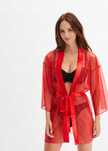 VENUS kimono szlafrok z siateczkowy czerwony ^40/42