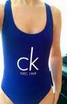Fato de banho azul da Calvin Klein - S