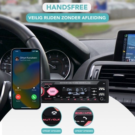 Radio samochodowe Achaté z Bluetooth do wszystkich samochodów – Radio