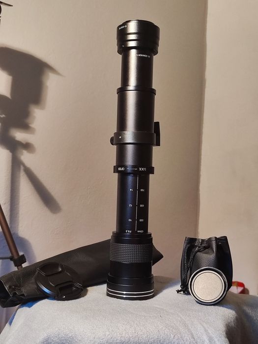 Objetiva telefoto 420-800mm Canon RF + Conversor 2x