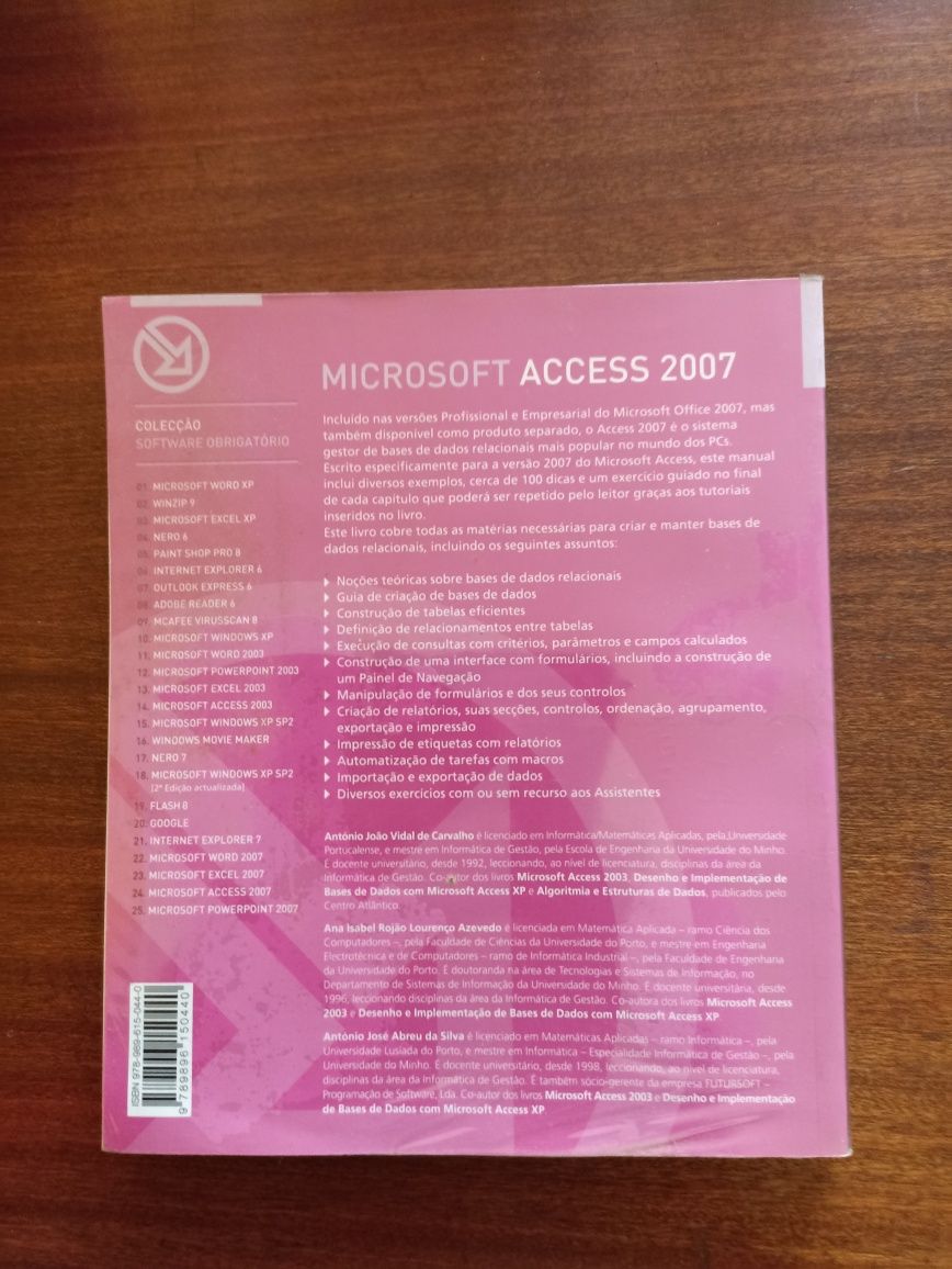 Lote 3 livros Microsoft PowerPoint 2007, Access 2007 e Word 2007