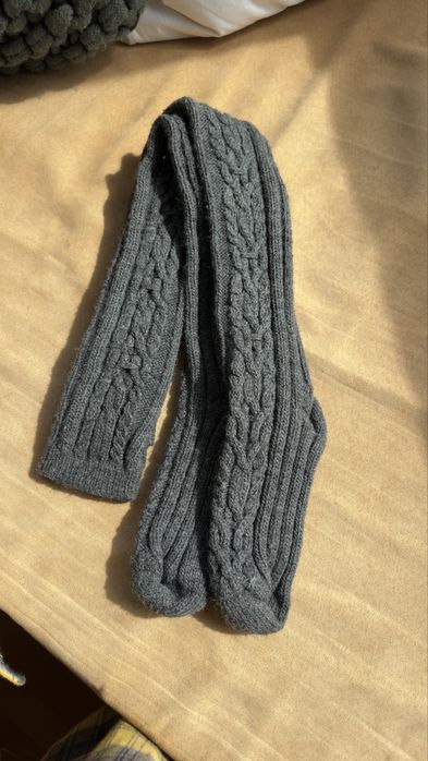 Гетри вовняні вʼязані сірі