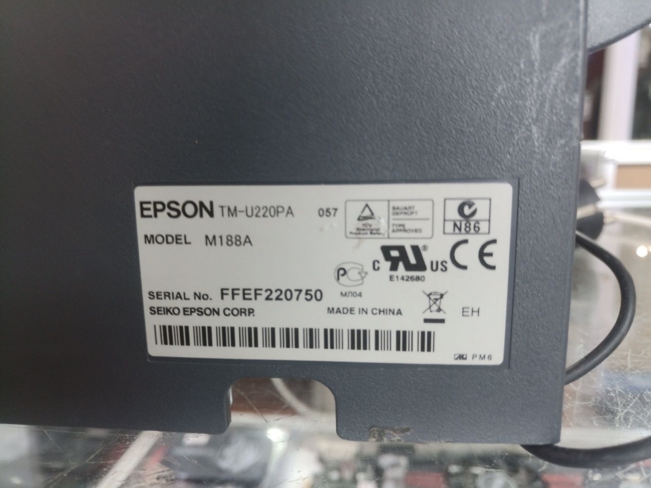 Epson tm-u220pa m188a чековий принтер.