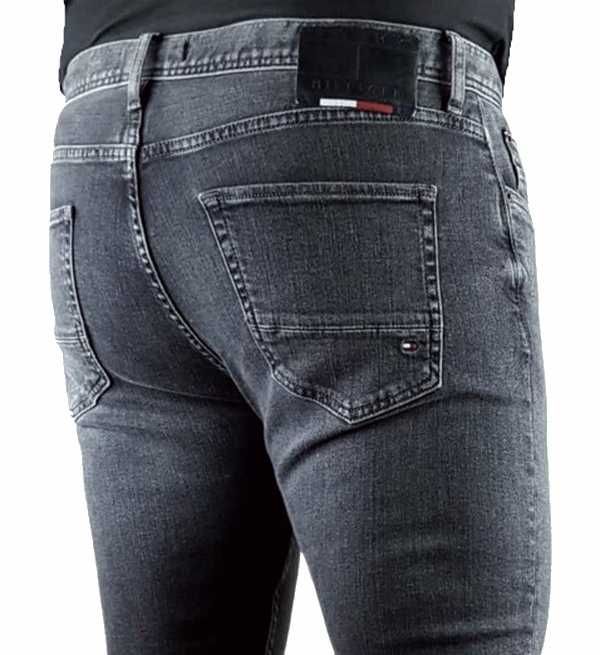Męskie jeansy Tommy Hilfiger Houston -Slim szare nowe oryg. - W34/L30