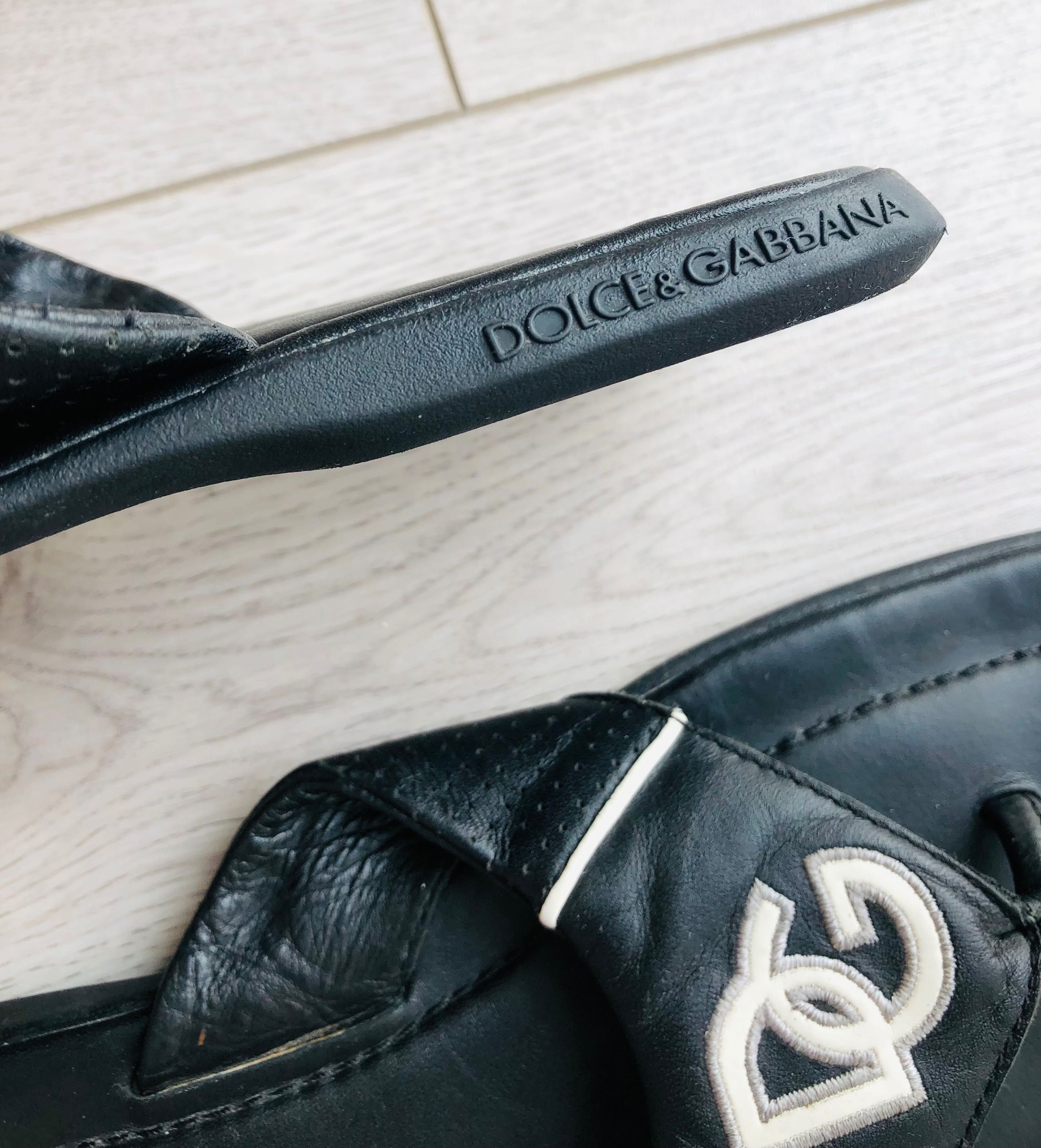 Чоловічі літні сандалі шльопанці Dolce&Gabbana шкіряні оригінал