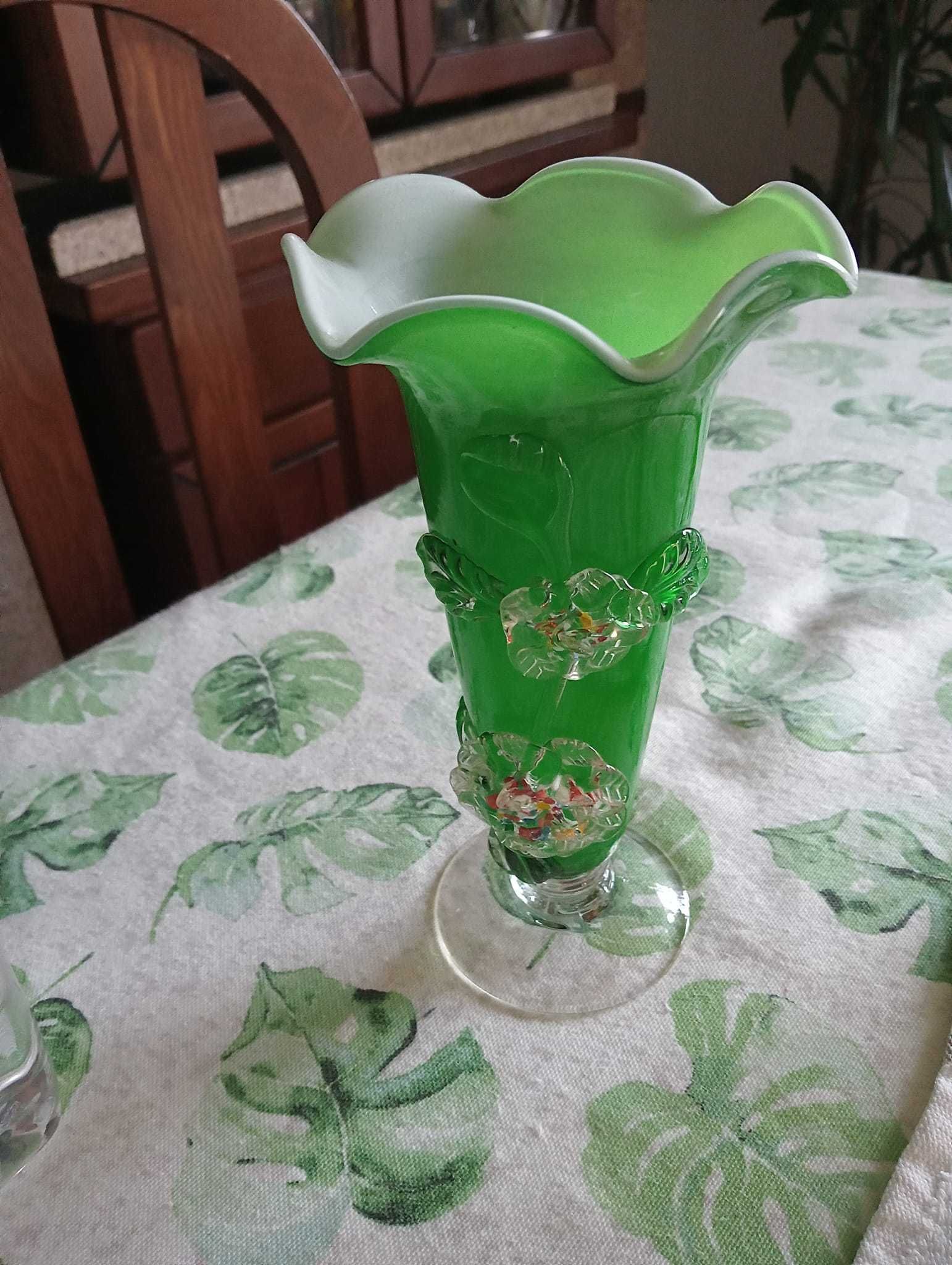 Vaso vidro verde