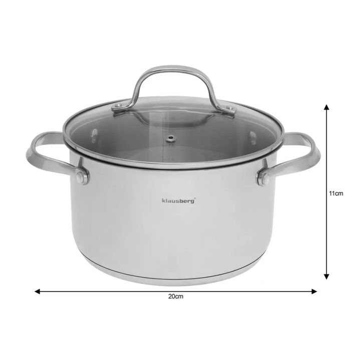 Zestaw Garnków 9 Elem.klausberg Kb-7215 Stal 18/10