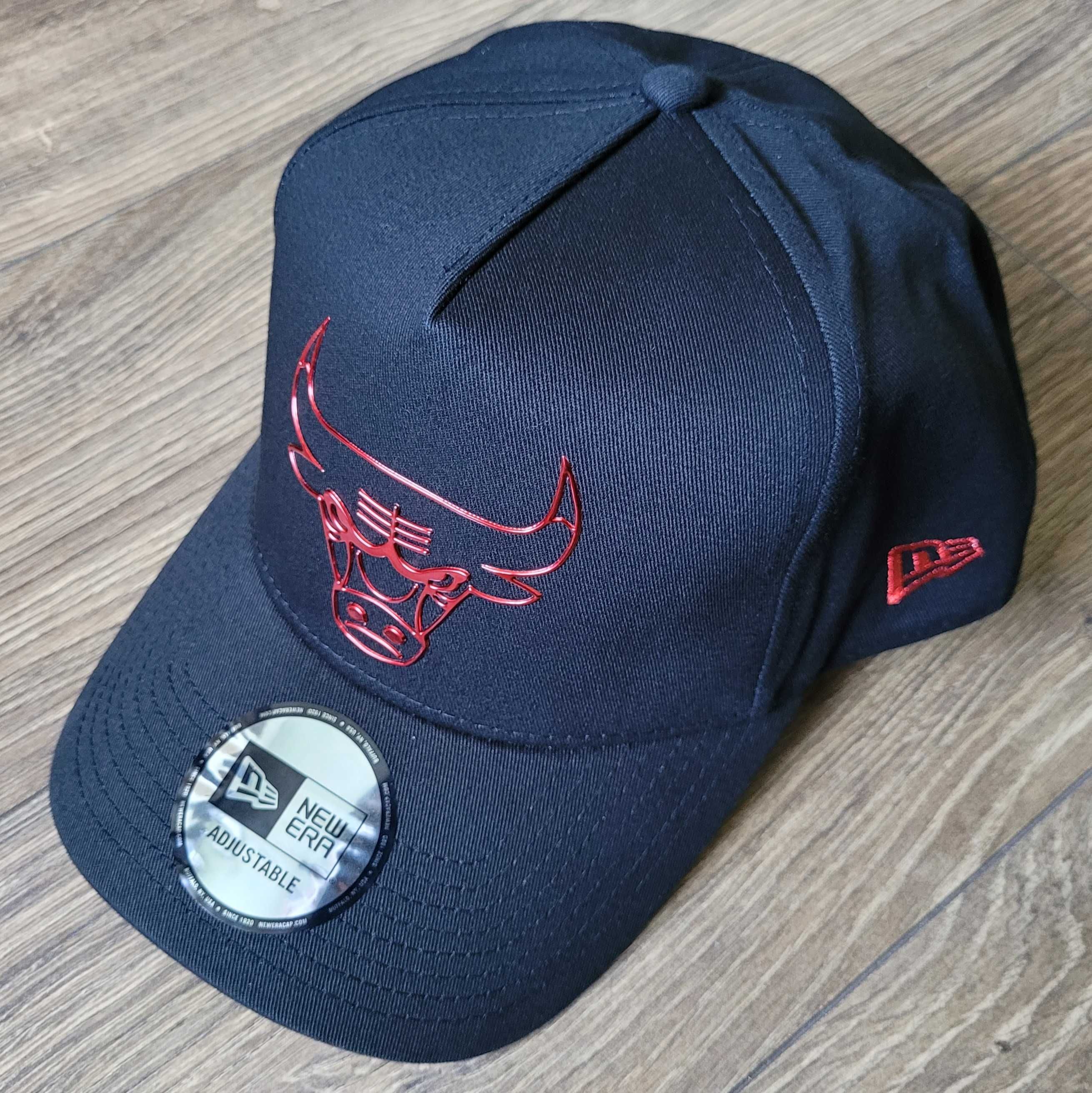 czapka z daszkiem New Era 9Forty Chicago Bulls NBA czarna logo NOWA