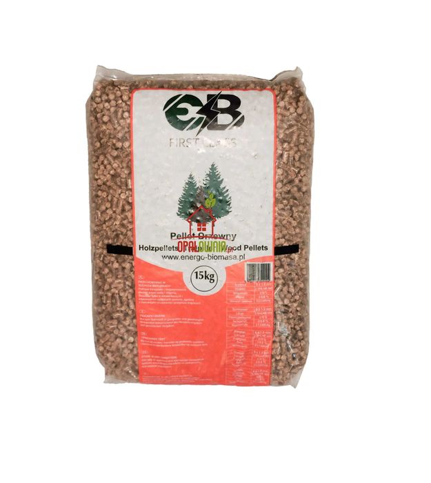 Pellet drzewny EB klasa 2. 6mm. Jak ekogroszek