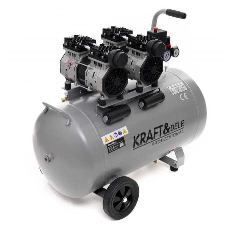 KRAFT&DELE Kompresor Bezolejowy Sprężarka 100l 2x1500w 8Bar KD1398