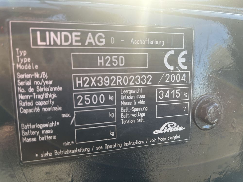 Навантажувач Linde H25D                Toyota Nissan Balkancar