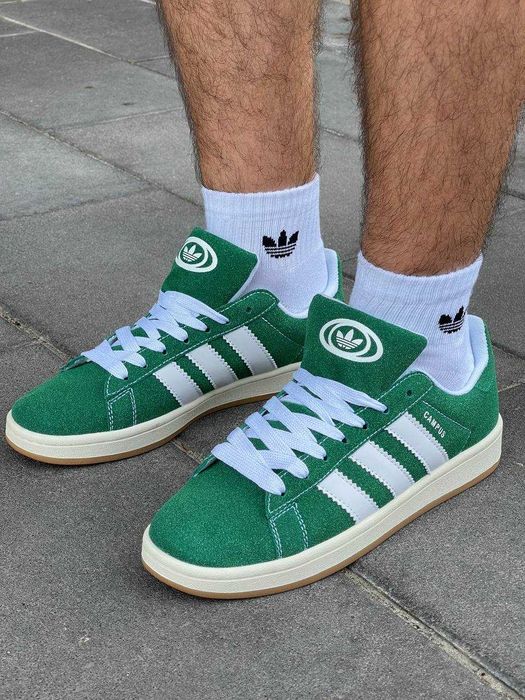 ЗНИЖКА! 44 (28 см) Adidas Campus Dark Green адідас кампус зелені кеди