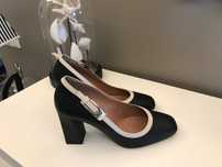 Buty na obcasie skórzane roz. 38,5 marka Pollini