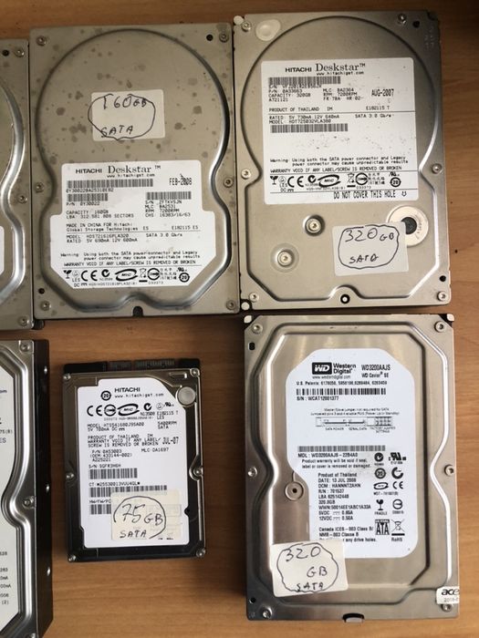 Discos IDE e SATA - varios tamanho