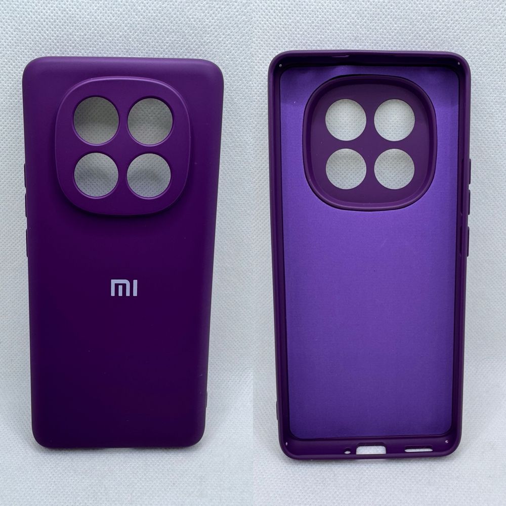 Брендовый silicone case для Xiaomi Redmi Note 14 Pro / Plus 5G бампер