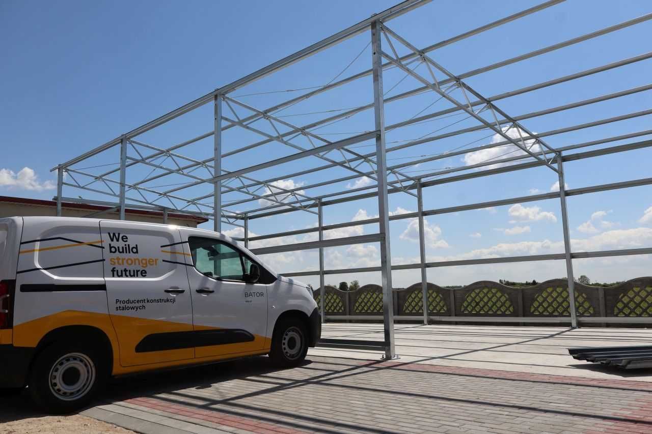 Konstrukcja stalowa 7x20 budynek gospodarczy wiata garaż hala magazyn
