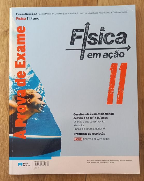 Caderno de Atividades de Física (Física e Química A - 11º ano), usado
