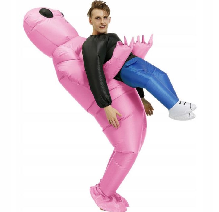 STRÓJ KOSTIUM PRZEBRANIE HALLOWEEN kosmita dmuchany 150-190 cm