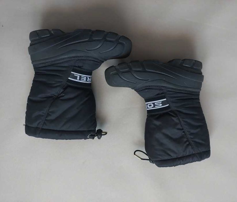 Buty śniegowce Sorel ciepłe czarne 32 wkładka 19 cm świetny stan