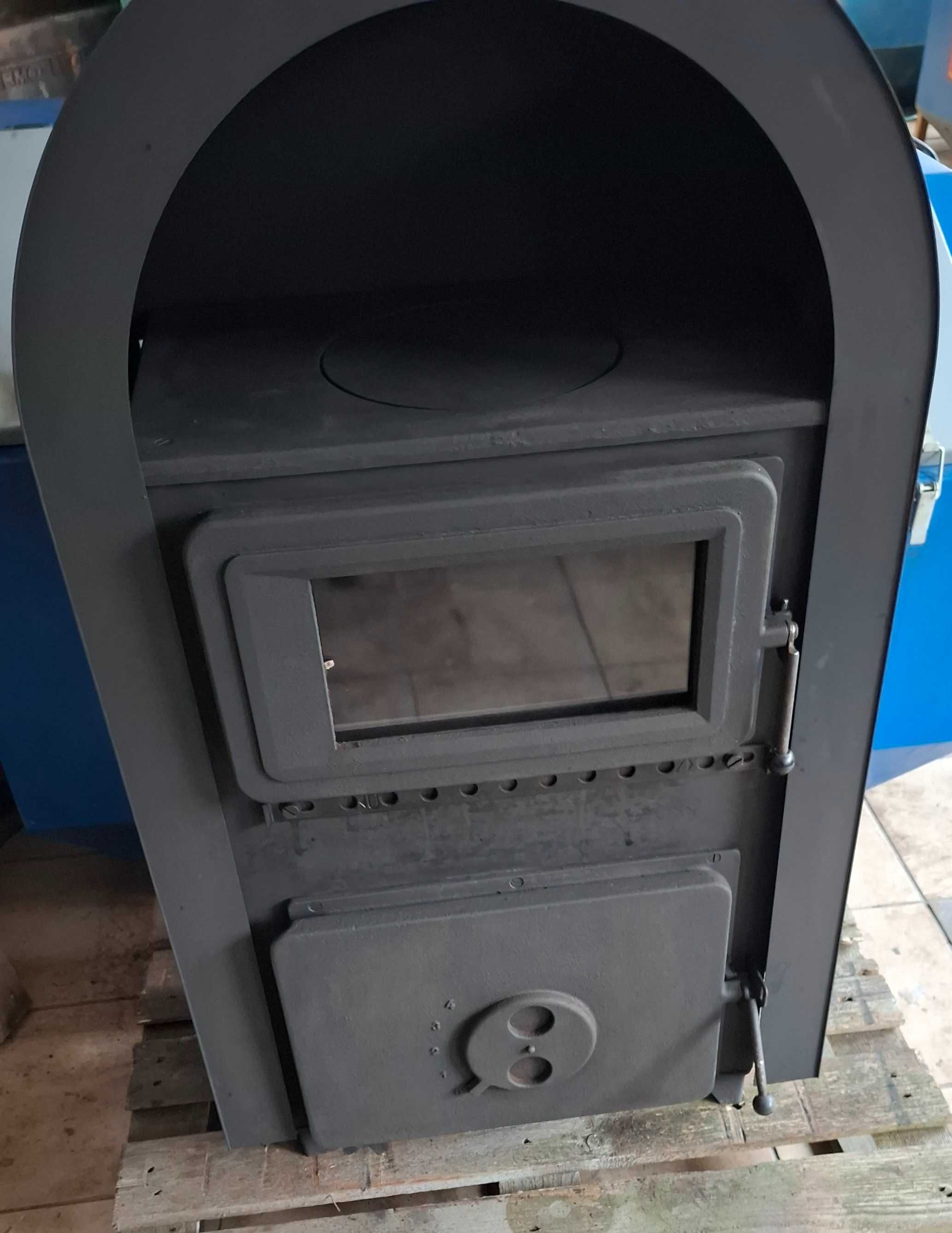 Koza kominek Wamsler wolnostojący 6 kW żeliwny piec szamot nowa szyba