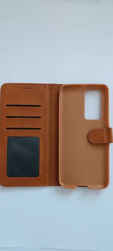 Etui z klapka do Huawei P40 Pro jasno brązowy