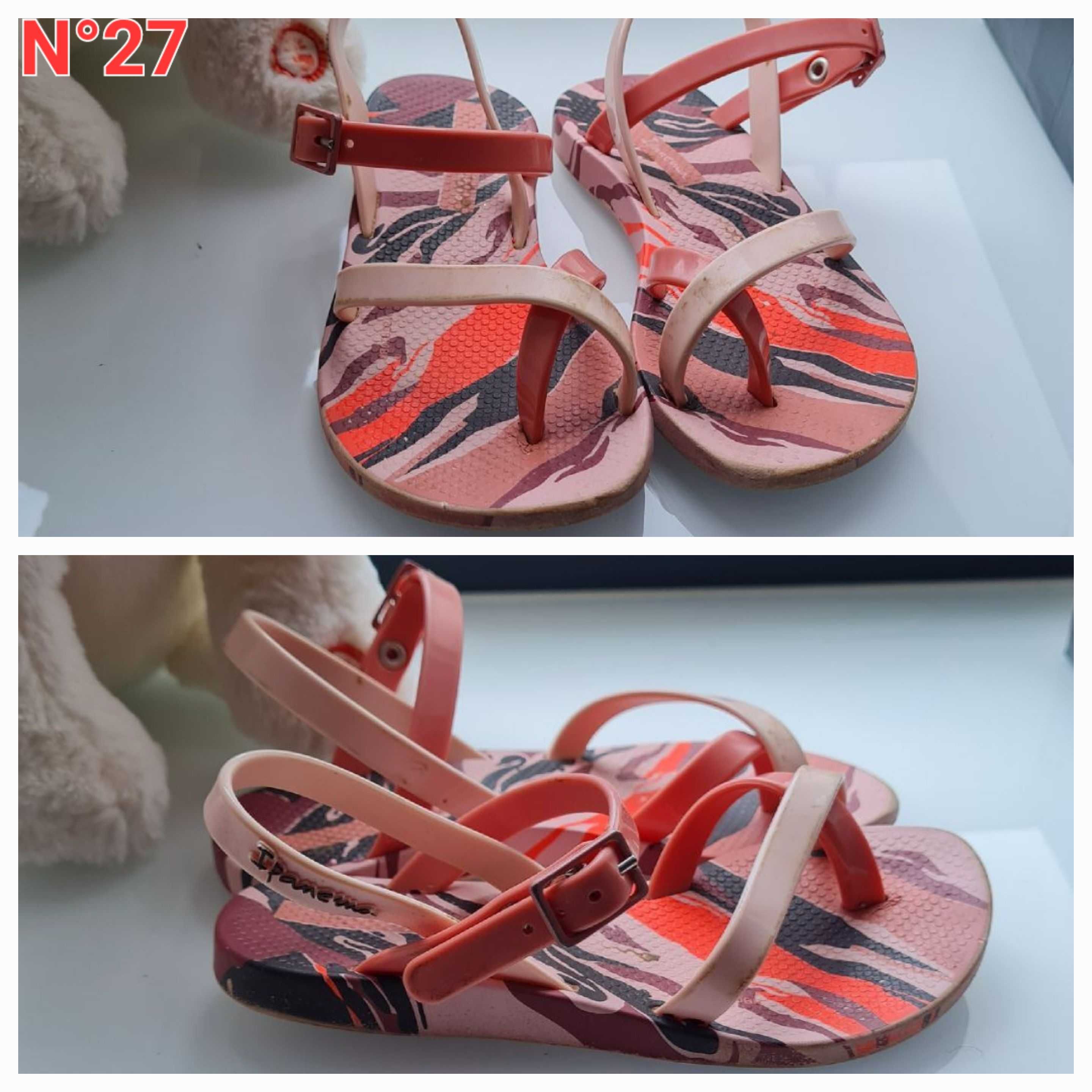 Sandalias coloridas para menina 27