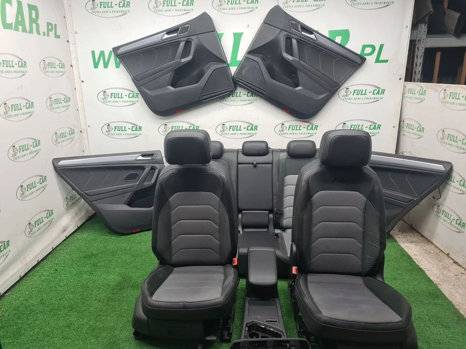 VW TIGUAN ALLSPACE R-LINE FOTELE GRZANE  FOTEL KANAPA BOCZEK DRZWI