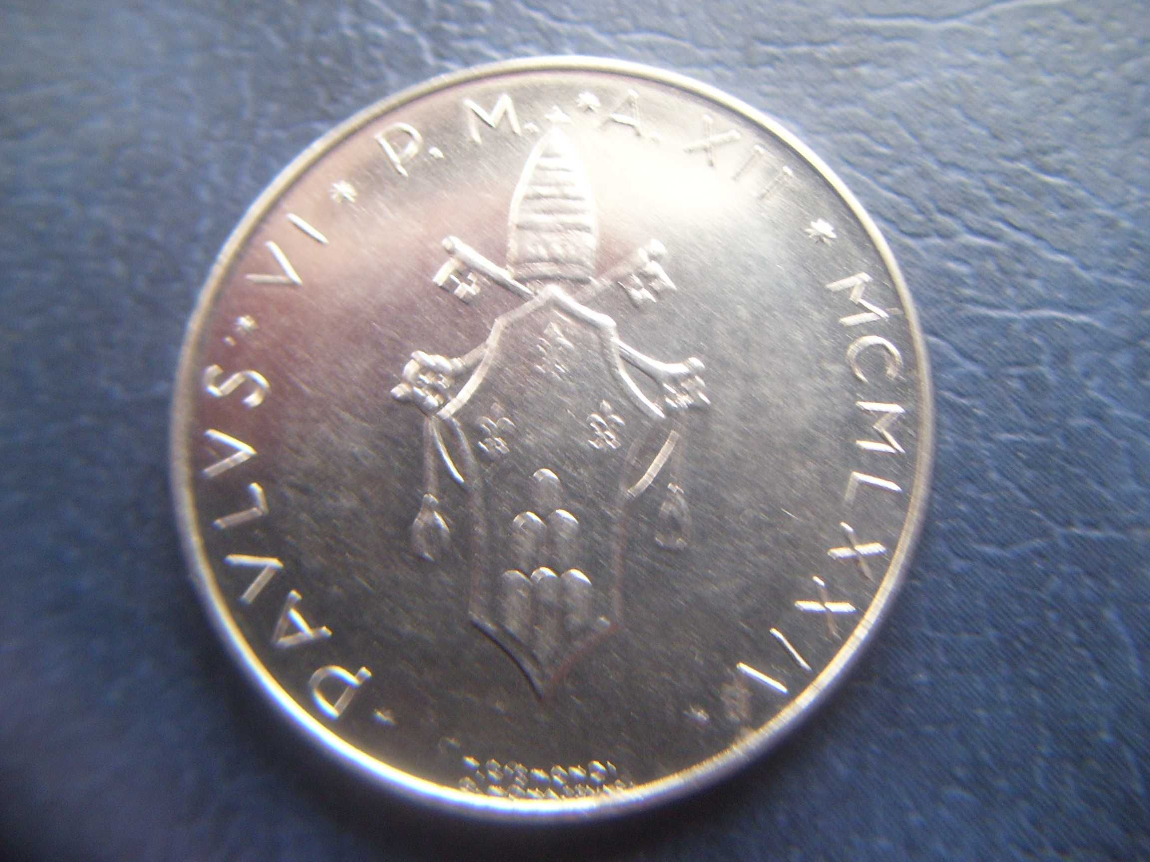 Stare monety 100 lir 1974 Watykan