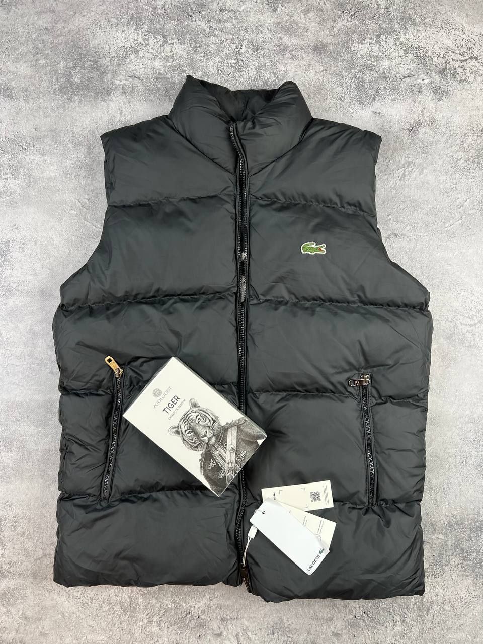 Жилетка Lacoste Новая (М-ХХХЛ) Безрукавка мужская лакоста черная